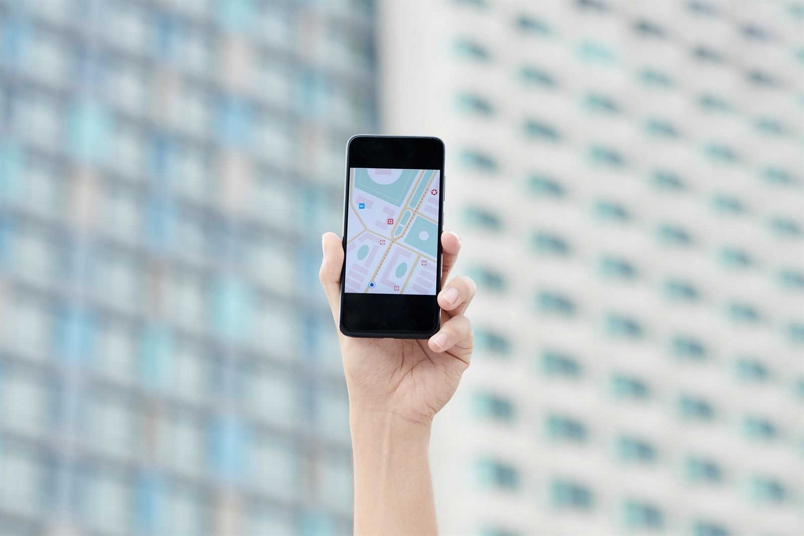 Căutare de clinici medicale locale pe hartă de pe telefon | GetVizual