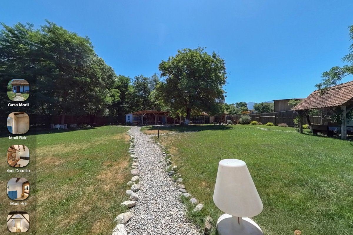 Panoramă reală din turul virtual 360° Casa Morii — curtea, pregătită pentru profilul Google | GetVizual